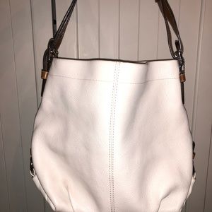 White Leather Coach Bag